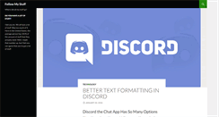Desktop Screenshot of followmystuff.com